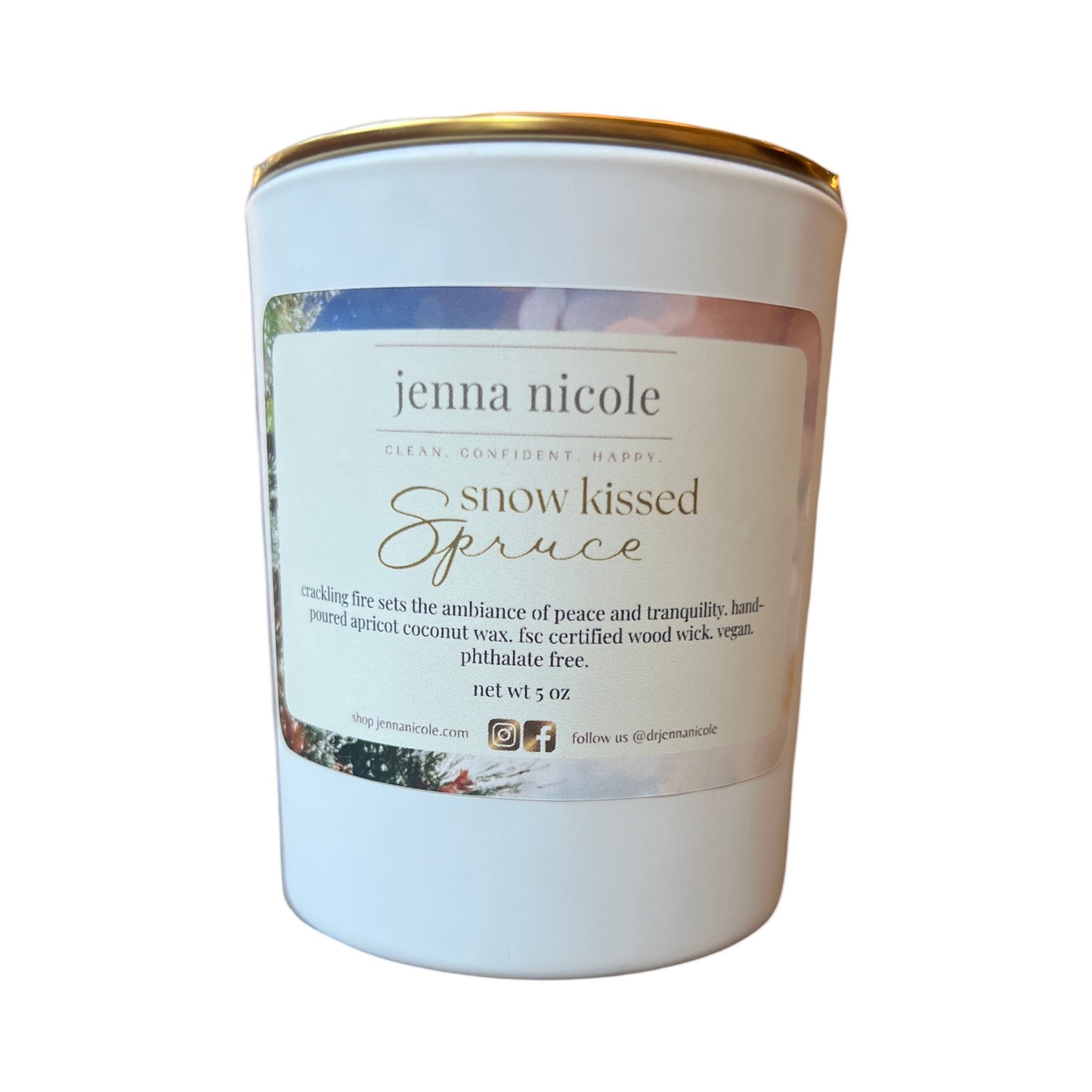 5oz Snow Kissed Spruce Candle