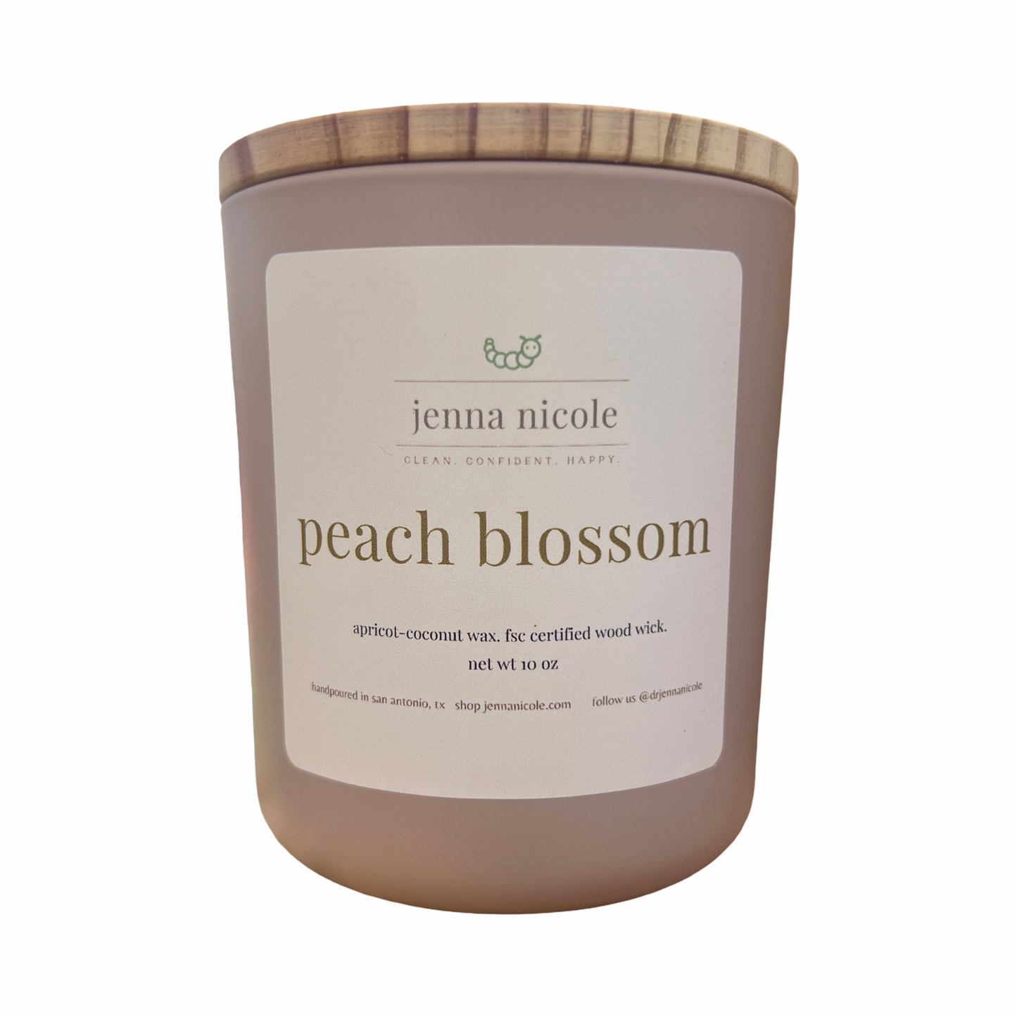 Peach Blossom Crackling Wood Wick Candle