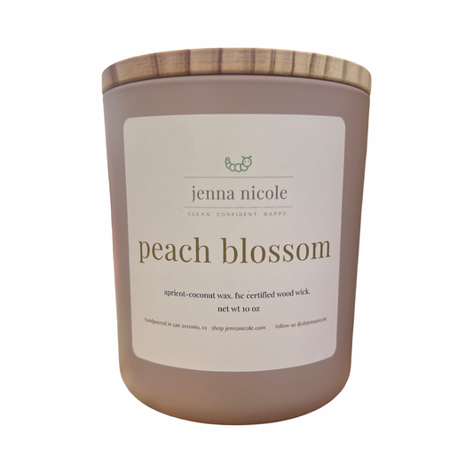 Peach Blossom Crackling Wood Wick Candle