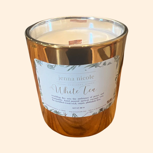 10oz White Tea Candle